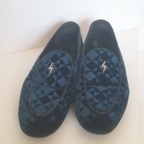 SOLD Giuseppe Zanotti Suit Patterned Velvet Loafer - Picture 1 of 7